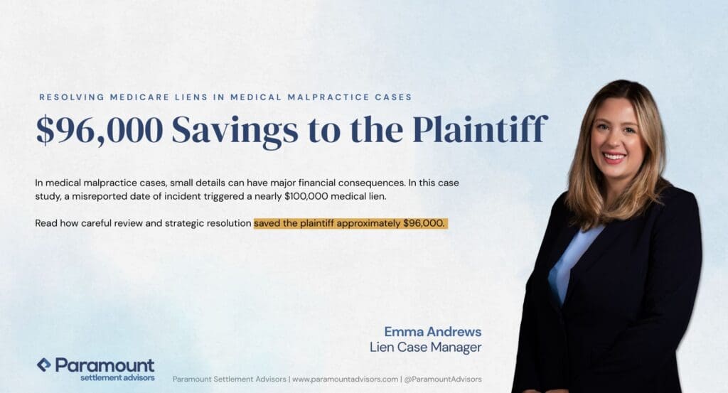 Emma Andrews, Medicare Lien Reduction Emma Andrews, Medicare Lien Reduction